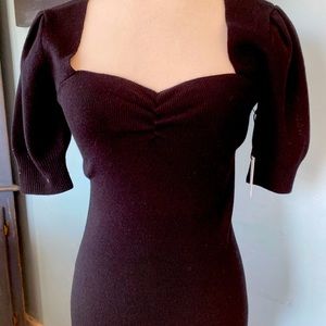 NWT forever 21 puff sleeve sweater dress. Size M